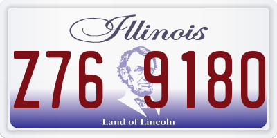 IL license plate Z769180