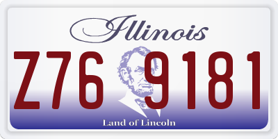 IL license plate Z769181