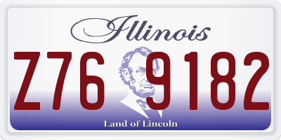 IL license plate Z769182