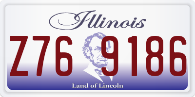 IL license plate Z769186