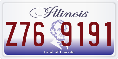 IL license plate Z769191