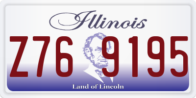 IL license plate Z769195