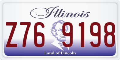 IL license plate Z769198