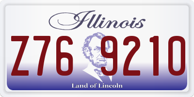 IL license plate Z769210