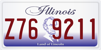 IL license plate Z769211