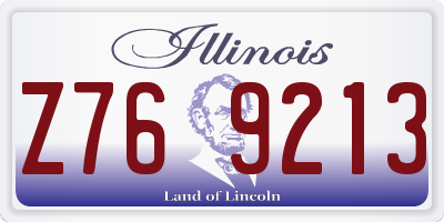 IL license plate Z769213