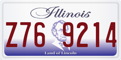 IL license plate Z769214