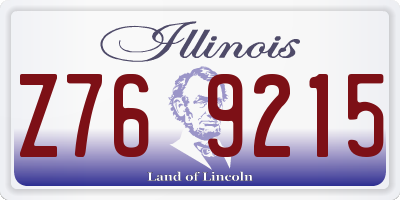 IL license plate Z769215