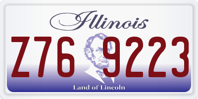 IL license plate Z769223