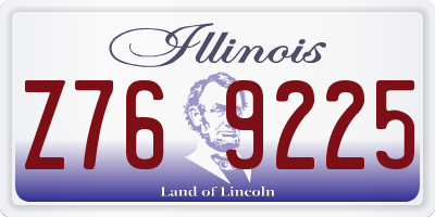 IL license plate Z769225