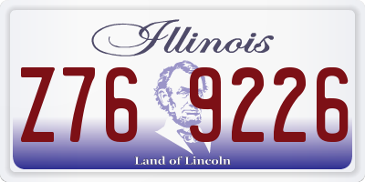 IL license plate Z769226
