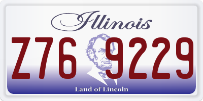 IL license plate Z769229