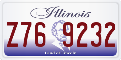 IL license plate Z769232