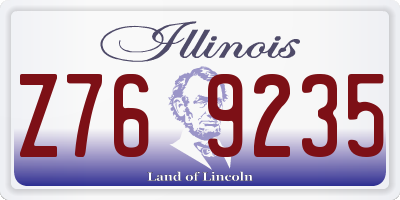 IL license plate Z769235