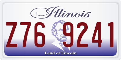 IL license plate Z769241