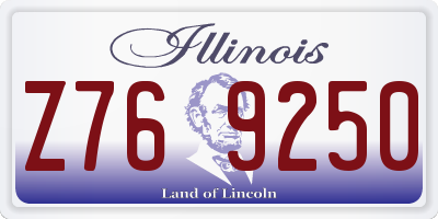 IL license plate Z769250
