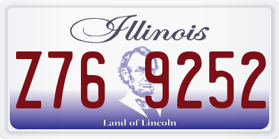 IL license plate Z769252