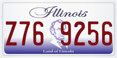 IL license plate Z769256