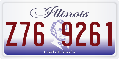 IL license plate Z769261