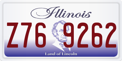 IL license plate Z769262