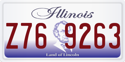 IL license plate Z769263