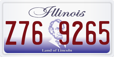 IL license plate Z769265