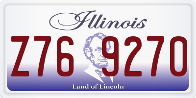 IL license plate Z769270