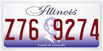 IL license plate Z769274