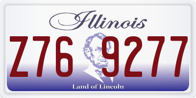 IL license plate Z769277