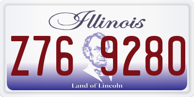 IL license plate Z769280