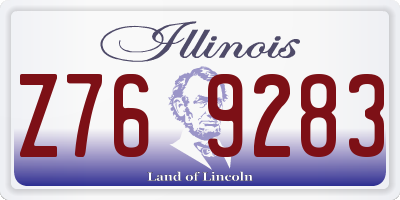 IL license plate Z769283