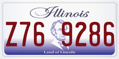 IL license plate Z769286