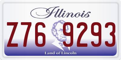 IL license plate Z769293