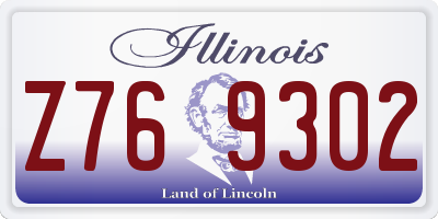 IL license plate Z769302