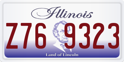 IL license plate Z769323