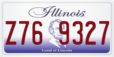 IL license plate Z769327