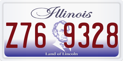 IL license plate Z769328