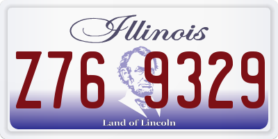 IL license plate Z769329