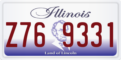 IL license plate Z769331