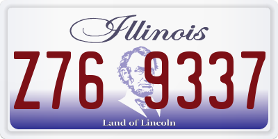 IL license plate Z769337