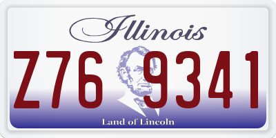 IL license plate Z769341