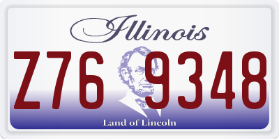 IL license plate Z769348