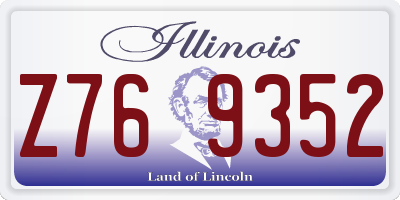 IL license plate Z769352