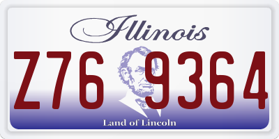 IL license plate Z769364