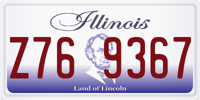 IL license plate Z769367