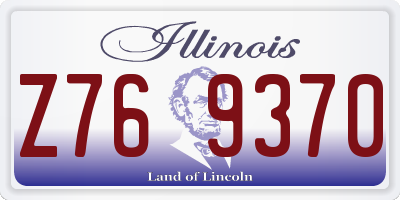 IL license plate Z769370