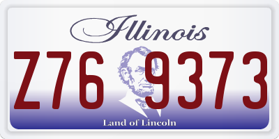 IL license plate Z769373