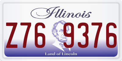 IL license plate Z769376