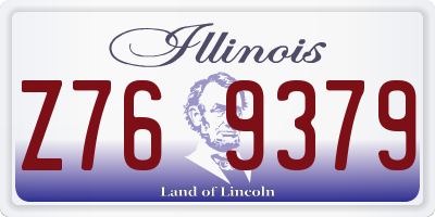 IL license plate Z769379