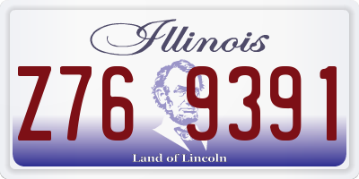 IL license plate Z769391